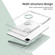 iPad Pro 11 2022 / Air 10.9 2022 360 Rotation Detachable Clear Acrylic Leather Tablet Case - Light Green