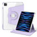 iPad Pro 11 2022 / Air 10.9 2022 360 Rotation Detachable Clear Acrylic Leather Tablet Case - Light Purple