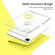 iPad Pro 11 2022 / Air 10.9 2022 360 Rotation Detachable Clear Acrylic Leather Tablet Case - Yellow