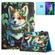 iPad Pro 11 2022 / Air 10.9 2022 Colored Drawing Stitching Leather Tablet Smart Case - Corgi