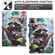 iPad Pro 11 2022 / Air 10.9 2022 Colored Drawing Stitching Leather Tablet Smart Case - Raccoon