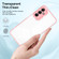 Samsung Galaxy S23 FE 5G 3 in 1 Clear TPU Color PC Frame Phone Case - Pink Samsung Galaxy S23 FE 5G 3 in 1 Clear TPU Color PC Frame Phone Case - Pink