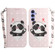 Samsung Galaxy S23 FE 5G 3D Colored Horizontal Flip Leather Phone Case - Heart Panda Samsung Galaxy S23 FE 5G 3D Colored Horizontal Flip Leather Phone Case - Heart Panda