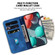 Samsung Galaxy S23 FE 5G 7-shaped Embossed Leather Phone Case - Blue