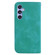 Samsung Galaxy S23 FE 5G 7-shaped Embossed Leather Phone Case - Green