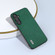 Samsung Galaxy S23 FE 5G ABEEL Cross Texture Genuine Leather Phone Case - Green