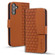 Samsung Galaxy S23 FE 5G Business Diamond Buckle Leather Phone Case with Lanyard - Brown