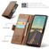 Samsung Galaxy S23 FE 5G CaseMe 023 Butterfly Buckle Litchi Texture RFID Anti-theft Leather Phone Case - Brown