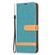 Samsung Galaxy S23 FE 5G Color Block Denim Texture Leather Phone Case - Green