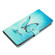 Samsung Galaxy S23 FE 5G Colored Drawing Leather Phone Case - Blue Butterfly