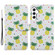 Samsung Galaxy S23 FE 5G Colored Drawing Leather Phone Case - Pineapple