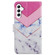 Samsung Galaxy S23 FE 5G Colored Drawing Leather Phone Case - Smoke Marble