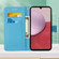 Samsung Galaxy S23 FE 5G Colored Drawing Pattern Plain Weave Leather Phone Case - Undersea Mandala