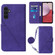 Samsung Galaxy S23 FE 5G Crossbody 3D Embossed Flip Leather Phone Case - Purple