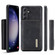 Samsung Galaxy S23 FE 5G DG.MING M1 Series 3-Fold Multi Card Wallet + Magnetic Phone Case - Black