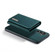 Samsung Galaxy S23 FE 5G DG.MING M1 Series 3-Fold Multi Card Wallet + Magnetic Phone Case - Green