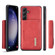 Samsung Galaxy S23 FE 5G DG.MING M2 Series 3-Fold Multi Card Bag + Magnetic Phone Case - Red Samsung Galaxy S23 FE 5G DG.MING M2 Series 3-Fold Multi Card Bag + Magnetic Phone Case - Red