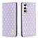 Samsung Galaxy S23 FE 5G Diamond Lattice Magnetic Leather Flip Phone Case - Purple