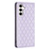 Samsung Galaxy S23 FE 5G Diamond Lattice Magnetic Leather Flip Phone Case - Purple