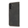 Samsung Galaxy S23 FE 5G Dual-color Stitching Leather Phone Case - Black Brown