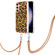 Samsung Galaxy S23 FE 5G Electroplating Dual-side IMD Phone Case with Lanyard - Leopard Print