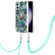 Samsung Galaxy S23 FE 5G Electroplating IMD Splicing Dual-side Marble TPU Phone Case with Lanyard - Blue Green Samsung Galaxy S23 FE 5G Electroplating IMD Splicing Dual-side Marble TPU Phone Case with Lanyard - Blue Green