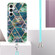 Samsung Galaxy S23 FE 5G Electroplating IMD Splicing Dual-side Marble TPU Phone Case with Lanyard - Blue Green Samsung Galaxy S23 FE 5G Electroplating IMD Splicing Dual-side Marble TPU Phone Case with Lanyard - Blue Green