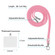 Samsung Galaxy S23 FE 5G Electroplating IMD Splicing Dual-side Marble TPU Phone Case with Lanyard - Pink White