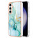 Samsung Galaxy S23 FE 5G Electroplating Marble Dual-side IMD Phone Case - Green 003