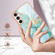 Samsung Galaxy S23 FE 5G Electroplating Marble Dual-side IMD Phone Case - Green 003