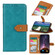 Samsung Galaxy S23 FE 5G European Floral Embossed Leather Phone Case - Blue