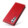 Samsung Galaxy S23 FE 5G Fierre Shann PU Genuine Leather Texture Leather Phone Case - Red