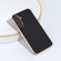 Samsung Galaxy S23 FE 5G Genuine Leather Luxury Series Nano Plating Phone Case - Black