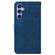 Samsung Galaxy S23 FE 5G Geometric Embossed Leather Phone Case - Blue