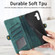 Samsung Galaxy S23 FE 5G Geometric Zipper Wallet Side Buckle Leather Phone Case - Green