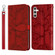 Samsung Galaxy S23 FE 5G Life Tree Embossing Pattern Leather Phone Case - Red