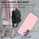 Samsung Galaxy S23 FE 5G Litchi Pattern Stitched Side-mounted Phone Case - Pink