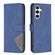 Samsung Galaxy S23 FE 5G Magnetic Buckle Rhombus Texture Leather Phone Case - Blue