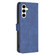 Samsung Galaxy S23 FE 5G Magnetic Buckle Rhombus Texture Leather Phone Case - Blue