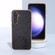 Samsung Galaxy S23 FE 5G Nano Electroplating Dual Color Lichi Texture PU Phone Case - Black