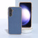 Samsung Galaxy S23 FE 5G Nano Electroplating Genuine Leather + PC Litchi Texture Phone Case - Blue