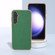 Samsung Galaxy S23 FE 5G Nano Electroplating Genuine Leather Litchi Texture Phone Case - Green
