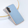 Samsung Galaxy S23 FE 5G Nano Electroplating Haze Texture PU Phone Case - Light Blue