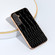 Samsung Galaxy S23 FE 5G Nano Plating Genuine Leather Crocodile Pattern Phone Case - Black