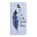 Samsung Galaxy S23 FE 5G Oil Embossed 3D Drawing Leather Phone Case - Blue Feather