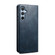Samsung Galaxy S23 FE 5G Oil Wax Crazy Horse Texture Leather Phone Case - Blue