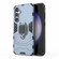 Samsung Galaxy S23 FE 5G PC + TPU Shockproof Protective Phone Case with Magnetic Ring Holder - Navy Blue