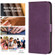 Samsung Galaxy S23 FE 5G Plaid Embossed Leather Phone Case - Purple