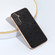 Samsung Galaxy S23 FE 5G Plating Retro Litchi Texture PU Phone Case - Black