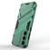 Samsung Galaxy S23 FE 5G Punk Armor 2 in 1 PC + TPU Shockproof Phone Case with Invisible Holder - Green